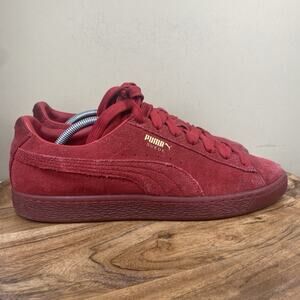Puma Suede Classic Mono Iced Triple Red Mens Size 11.5 Athletic Shoes 381468-01